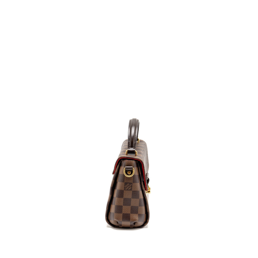 LOUIS VUITTON CROISETTE DAMIER EBENE CANVAS GHW