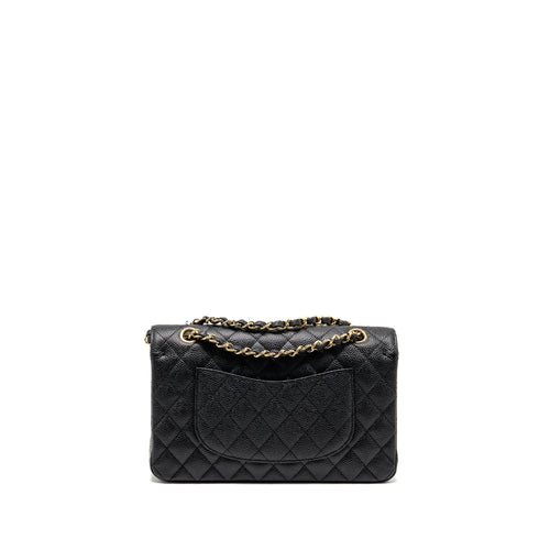 CHANEL MEDIUM CLASSIC DOUBLE FLAP BAG CAVIAR BLACK GHW
