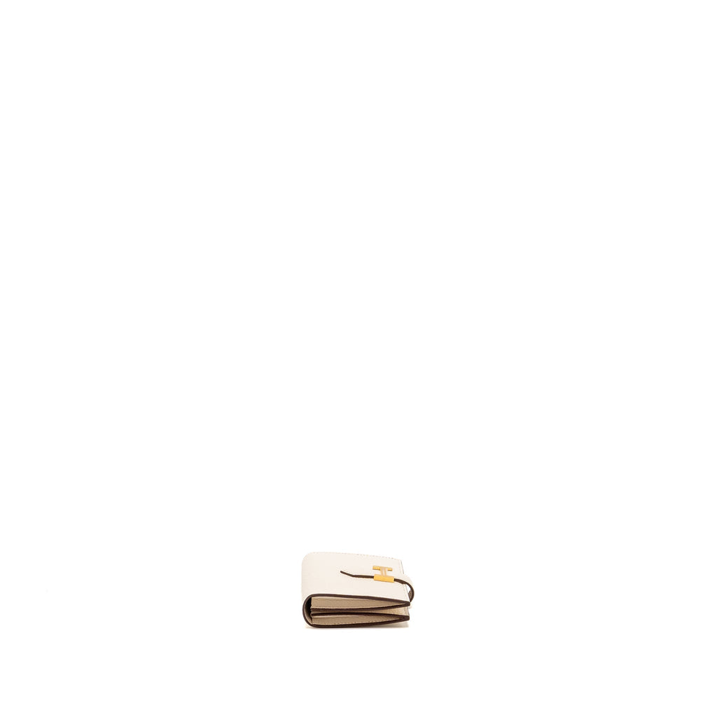 HERMES BEARN CARD HOLDER CHÈVRE MYSORE GOATSKIN NATA GHW