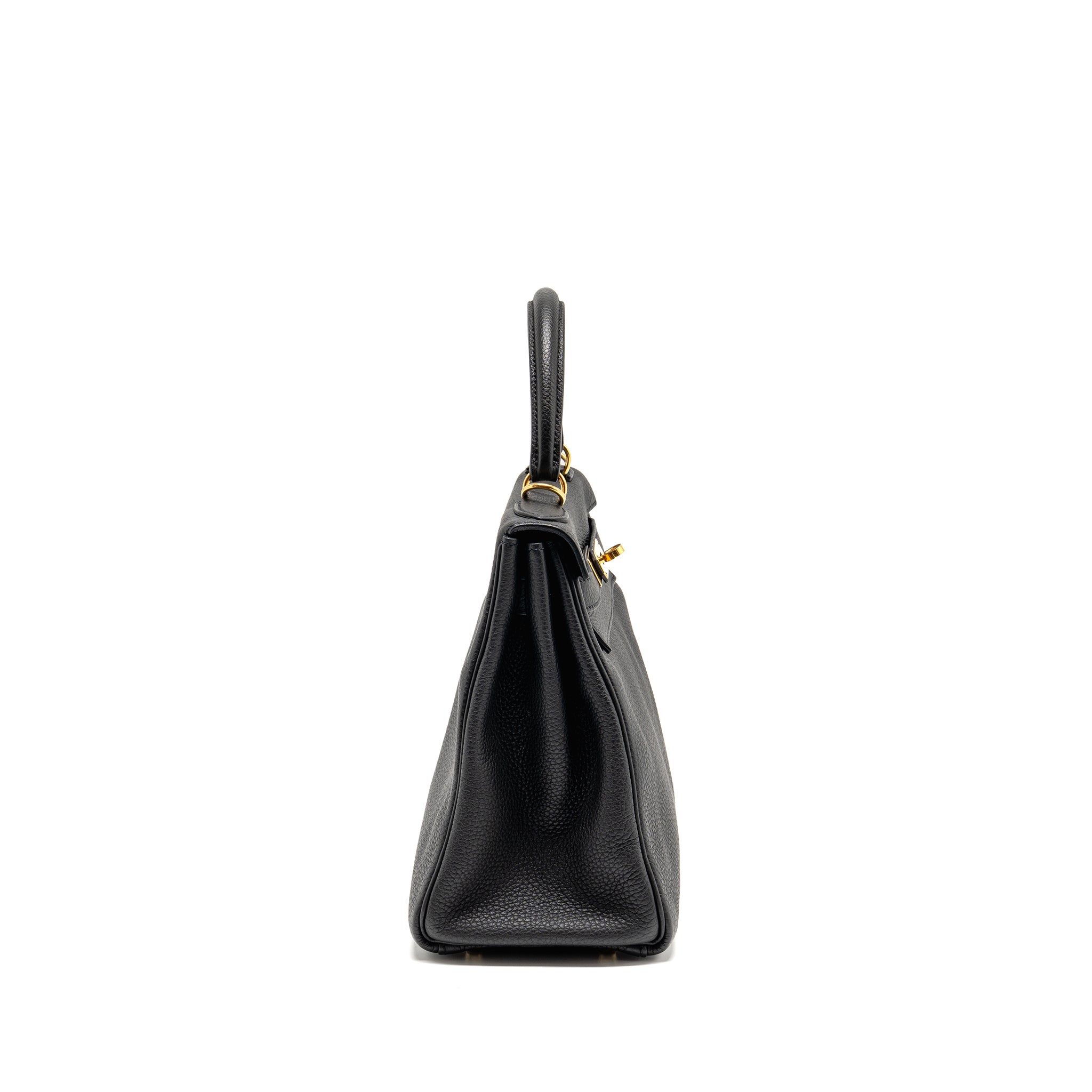 HERMES KELLY 28 TOGO BLACK GHW