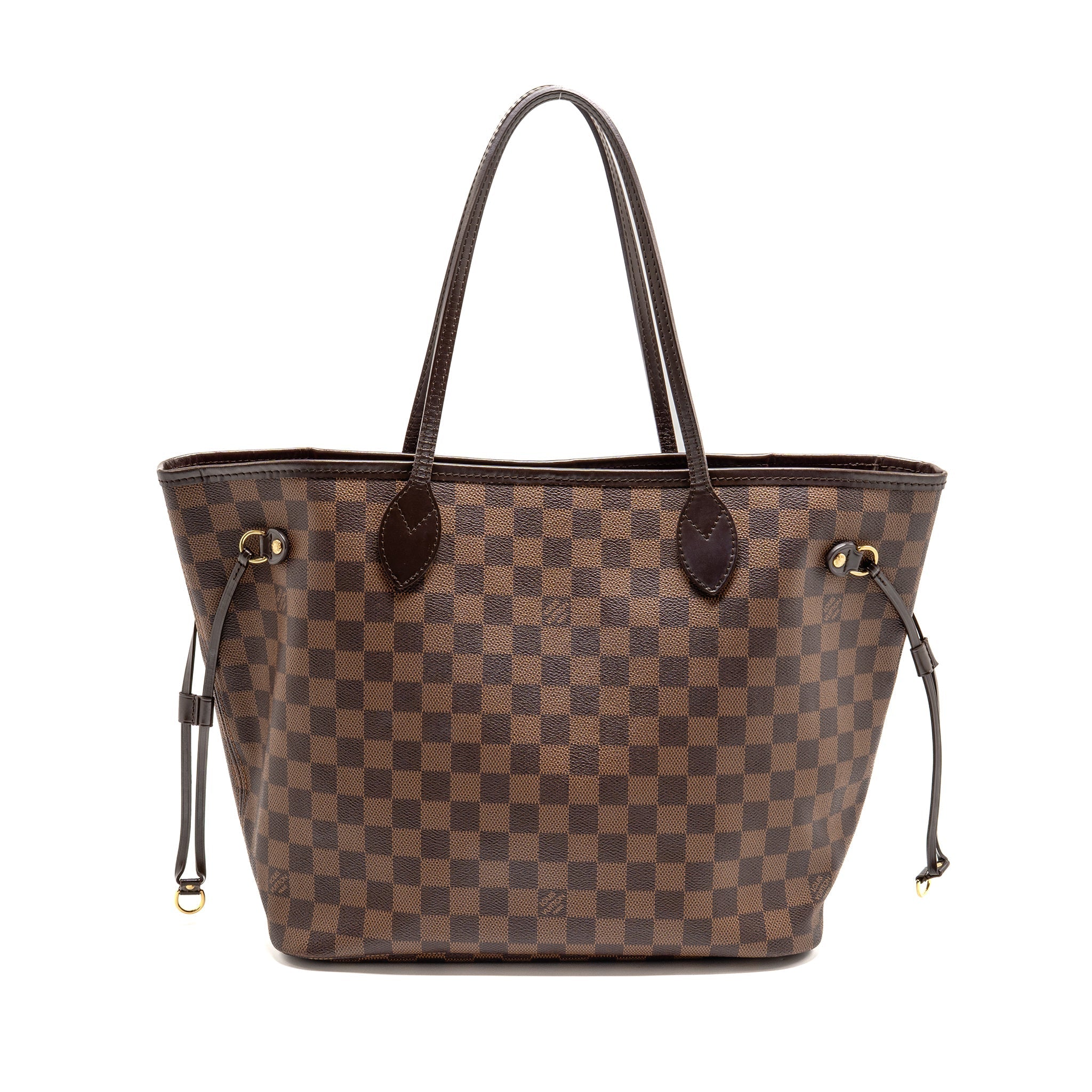 LOUIS VUITTON NEVERFULL MM DAMIER EBENE CANVAS GHW