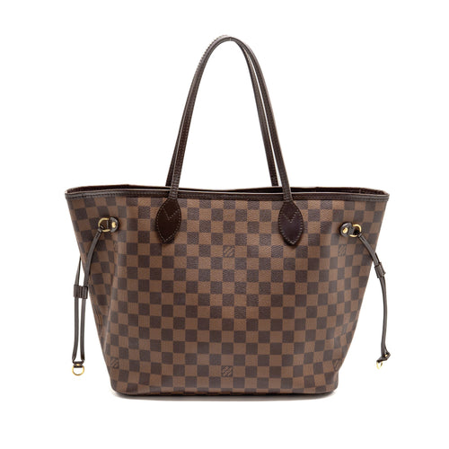 LOUIS VUITTON NEVERFULL MM DAMIER EBENE CANVAS GHW