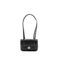 CHANEL 26P PREPPY COCO CLUTCH SHOULDER BAG CAVIAR BLACK GHW (MICROCHIP)
