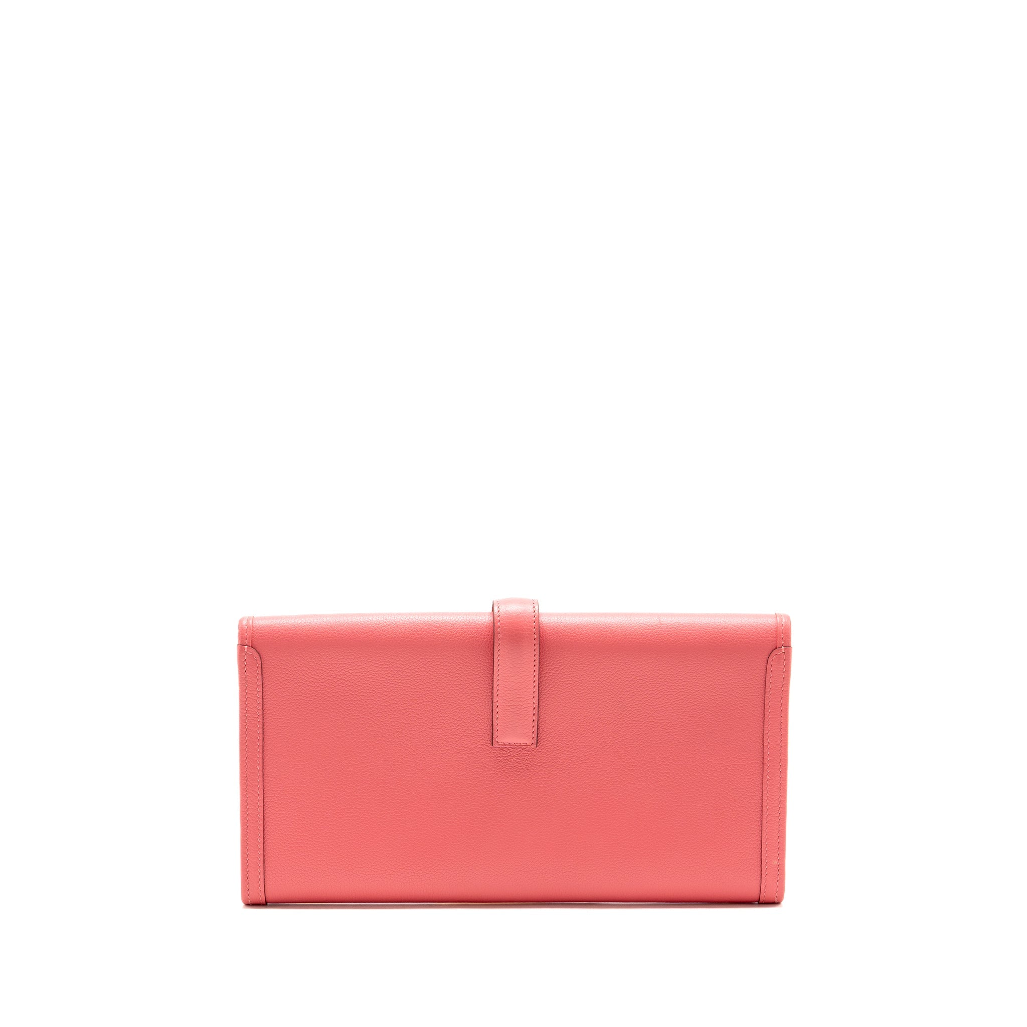 HERMES JIGE ELAN CLUTCH EVERCOLOR ROSE AZALEE