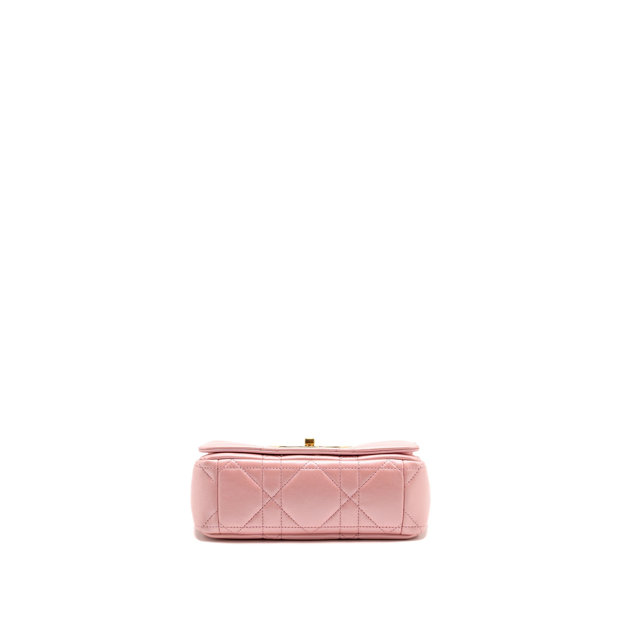 DIOR SMALL SOFT CARO BAG LAMBSKIN MELOCOTON GHW