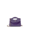 CHANEL MINI 31 CLUTCH WITH CHAIN SHINY CALFSKIN PURPLE LGHW (MICROCHIP)
