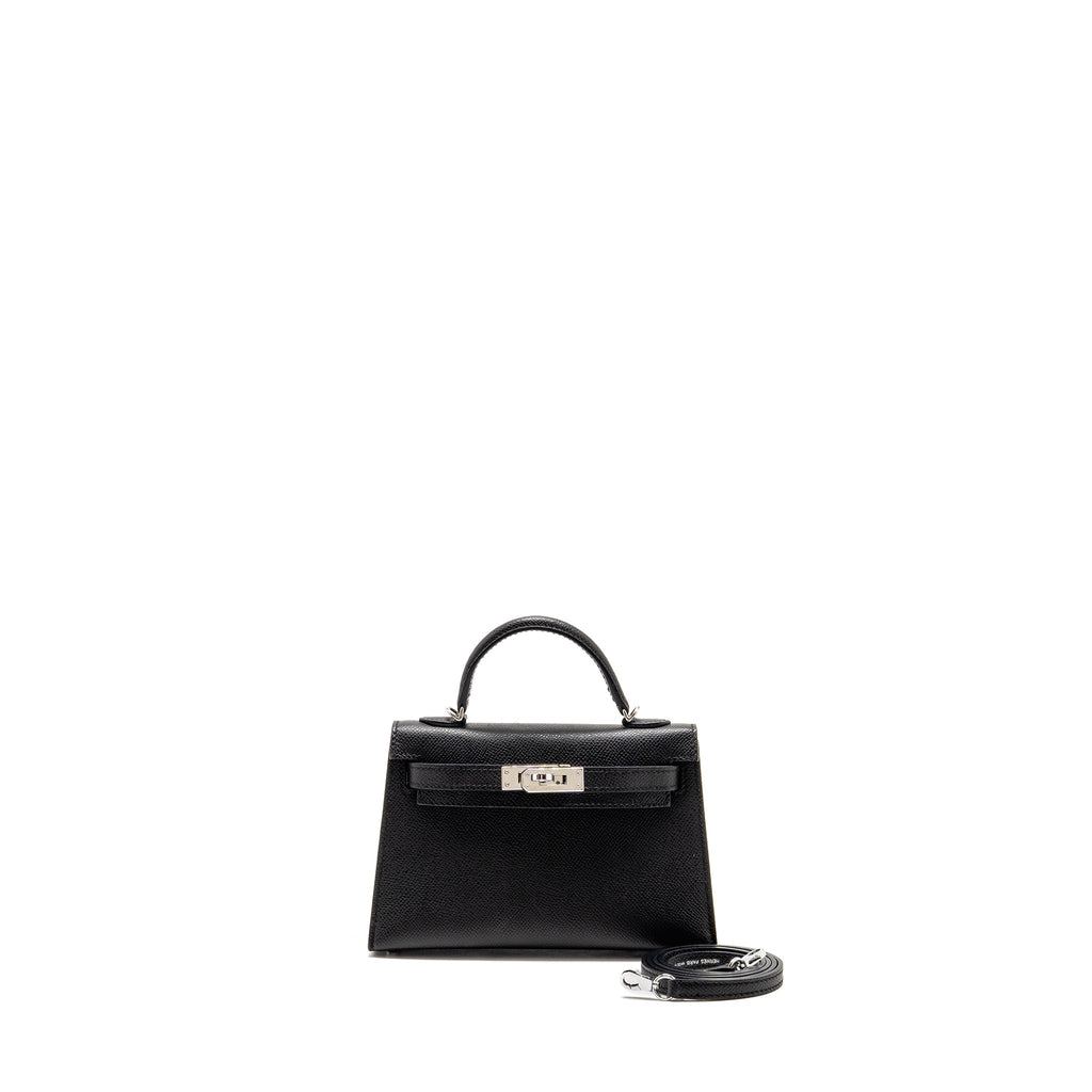 HERMES MINI KELLY EPSOM BLACK SHW