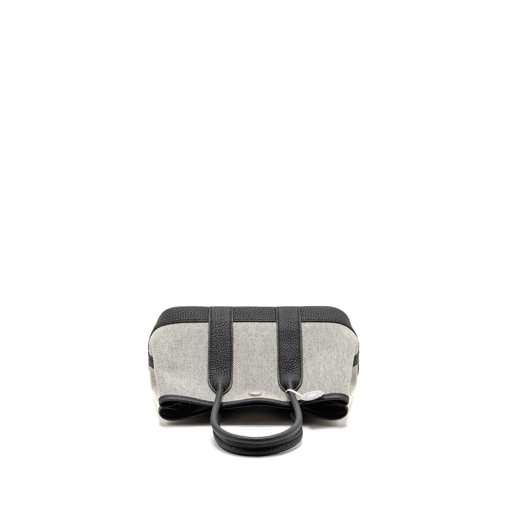HERMES NEO GARDEN PARTY 23 NEGONDA / CANVAS ECRU / BLACK SHW