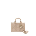 DIOR DIORAMOUR MINI DIOR BOOK TOTE MACROCANNAGE CALFSKIN POWDER BEIGE LGHW