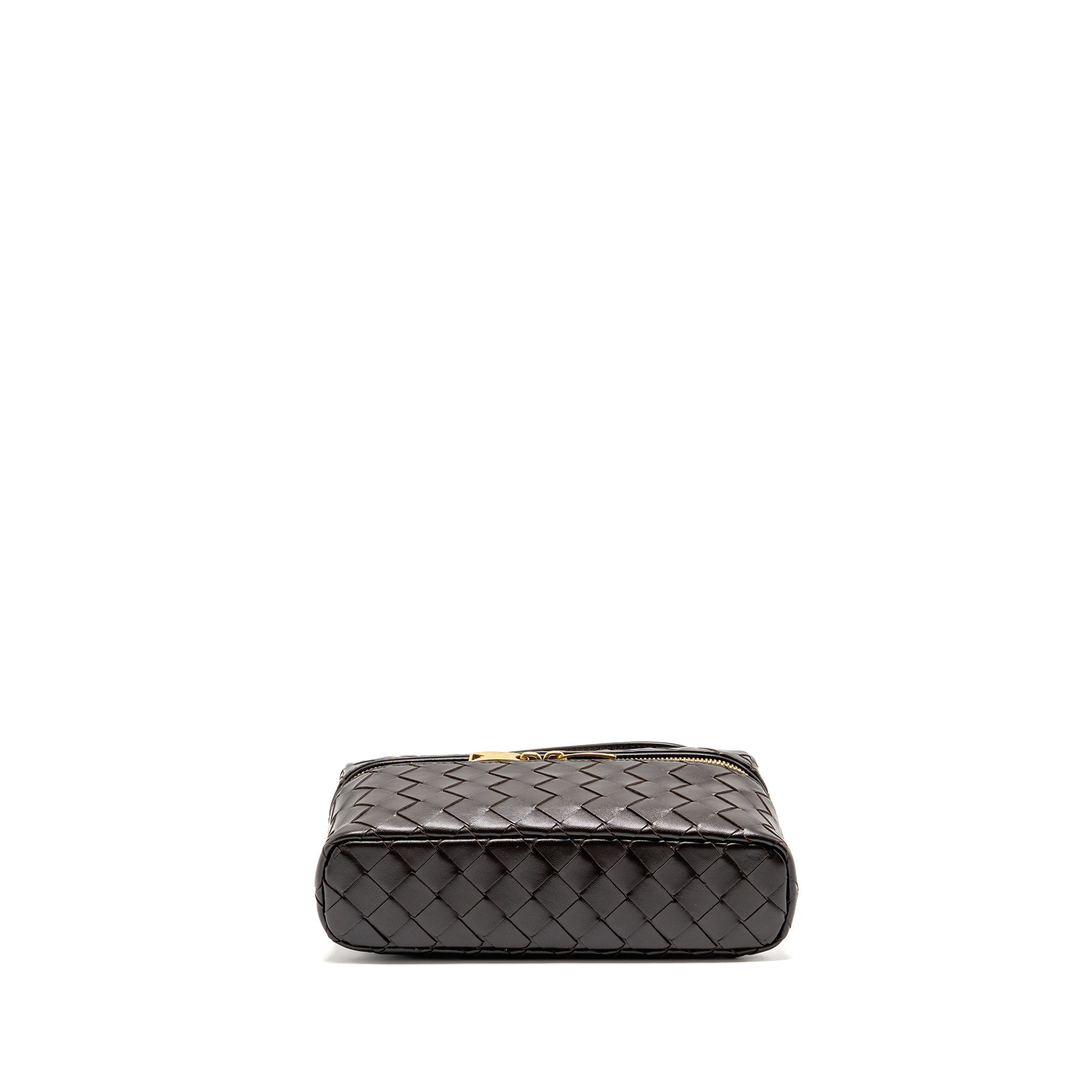 BOTTEGA VENETA BANG BANG VANITY CASE WITH STRAP INTRECCIATO LEATHER FONDANT GHW