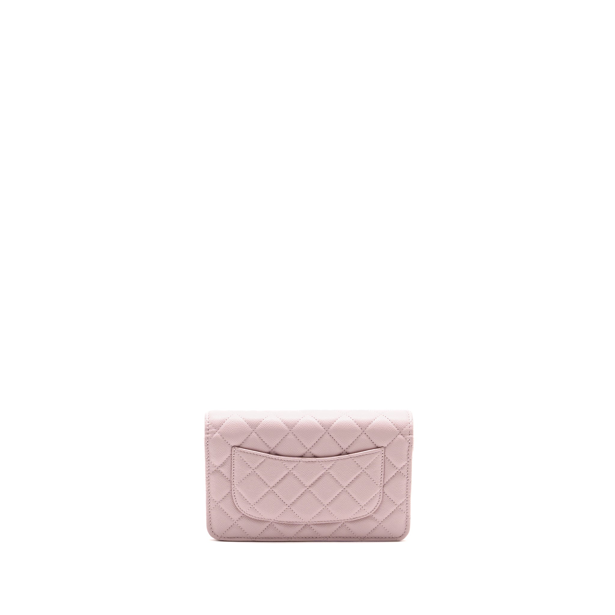 CHANEL CLASSIC WALLET ON CHAIN CAVIAR PINK LGHW