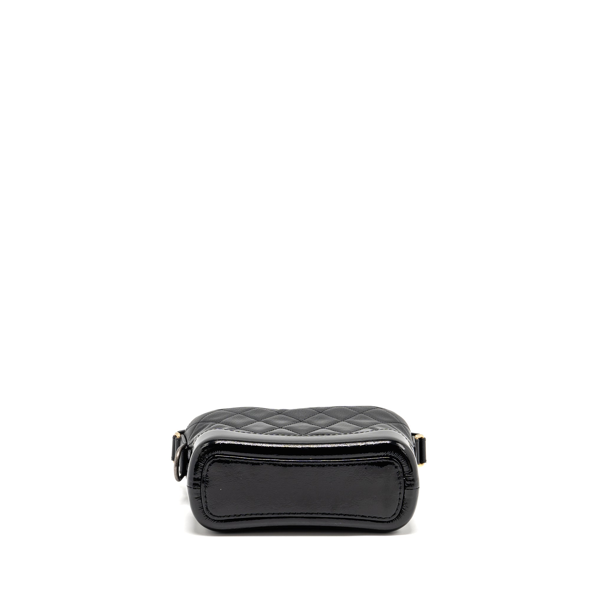 CHANEL SMALL GABRIELLE HOBO BAG GOATSKIN/PATENT BLACK MULTICOLOUR HARDWARE
