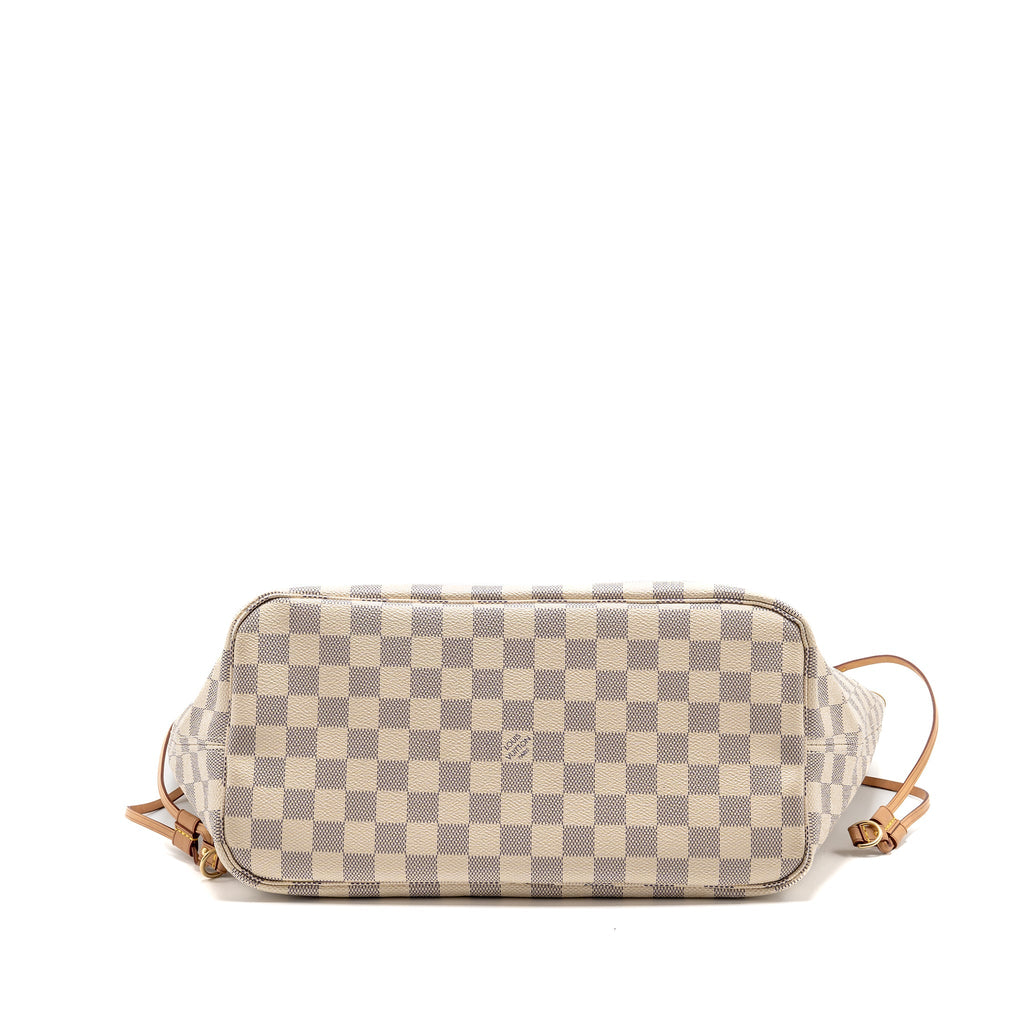 LOUIS VUITTON NEVERFULL MM DAMIER AZUR GHW