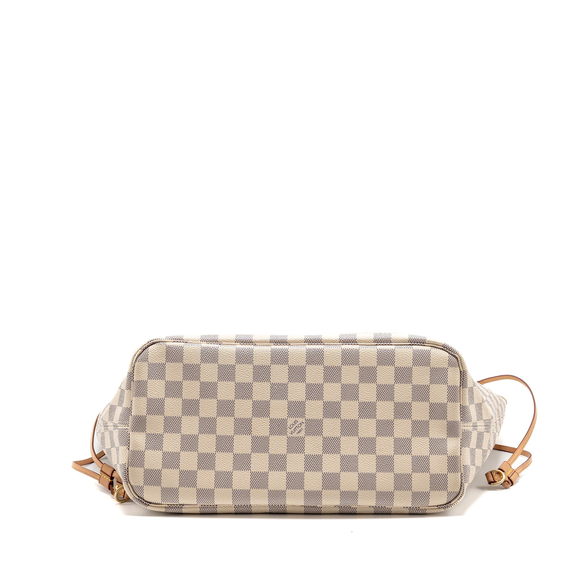 LOUIS VUITTON NEVERFULL MM DAMIER AZUR GHW