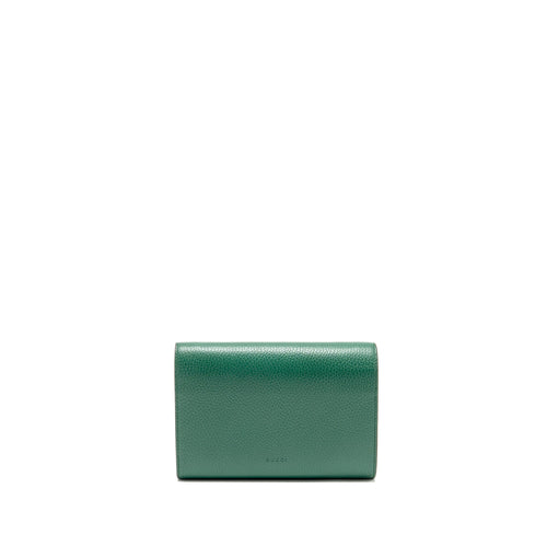 GUCCI MINI DIONYSUS WALLET ON CHAIN CALFSKIN GREEN MULTICOLOUR HARDWARE