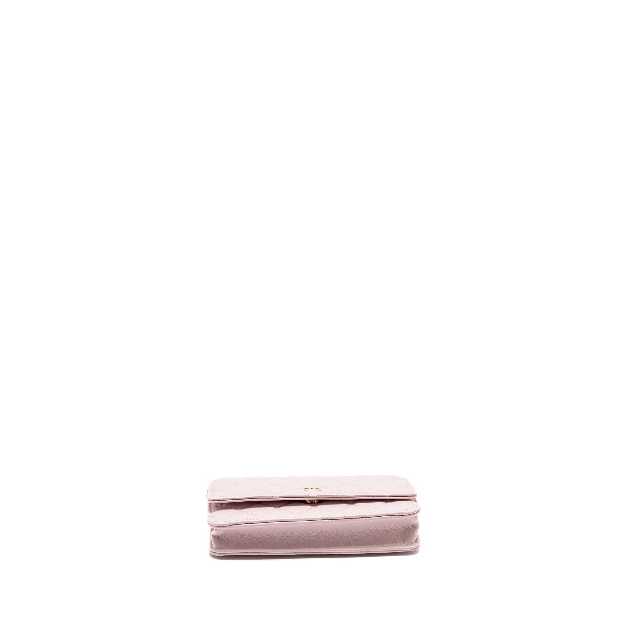 CHANEL CLASSIC WALLET ON CHAIN CAVIAR PINK LGHW