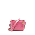 CHANEL SMALL GABRIELLE HOBO BAG AGED CALFSKIN PINK MULTICOLOURED HARDWARE