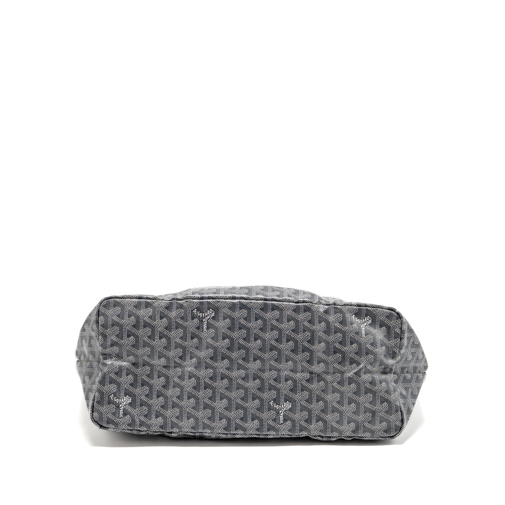 GOYARD SAINT LOUIS PM TOTE GOYARDLINE CANVAS GREY SHW