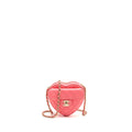 CHANEL SMALL HEART BAG LAMBSKIN PINK LGHW
