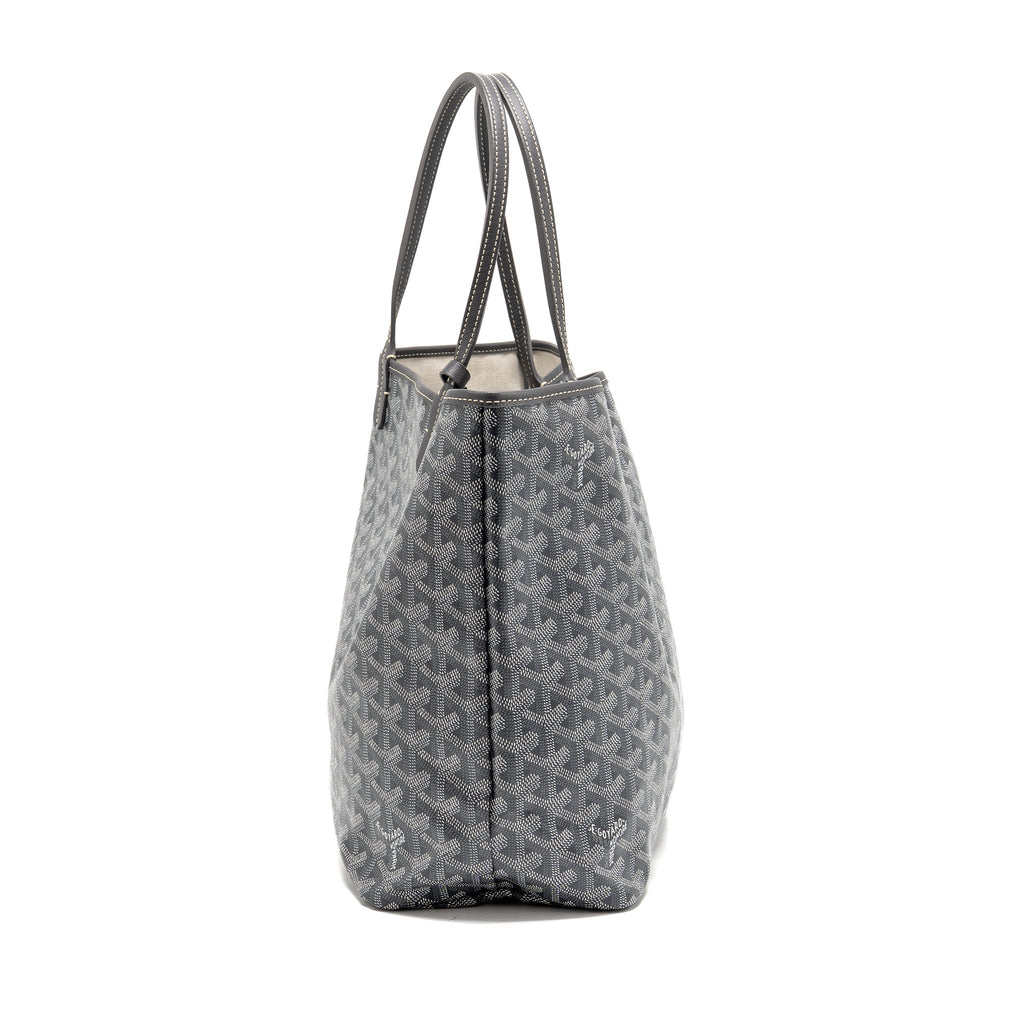 GOYARD SAINT LOUIS PM TOTE GOYARDLINE CANVAS GREY SHW