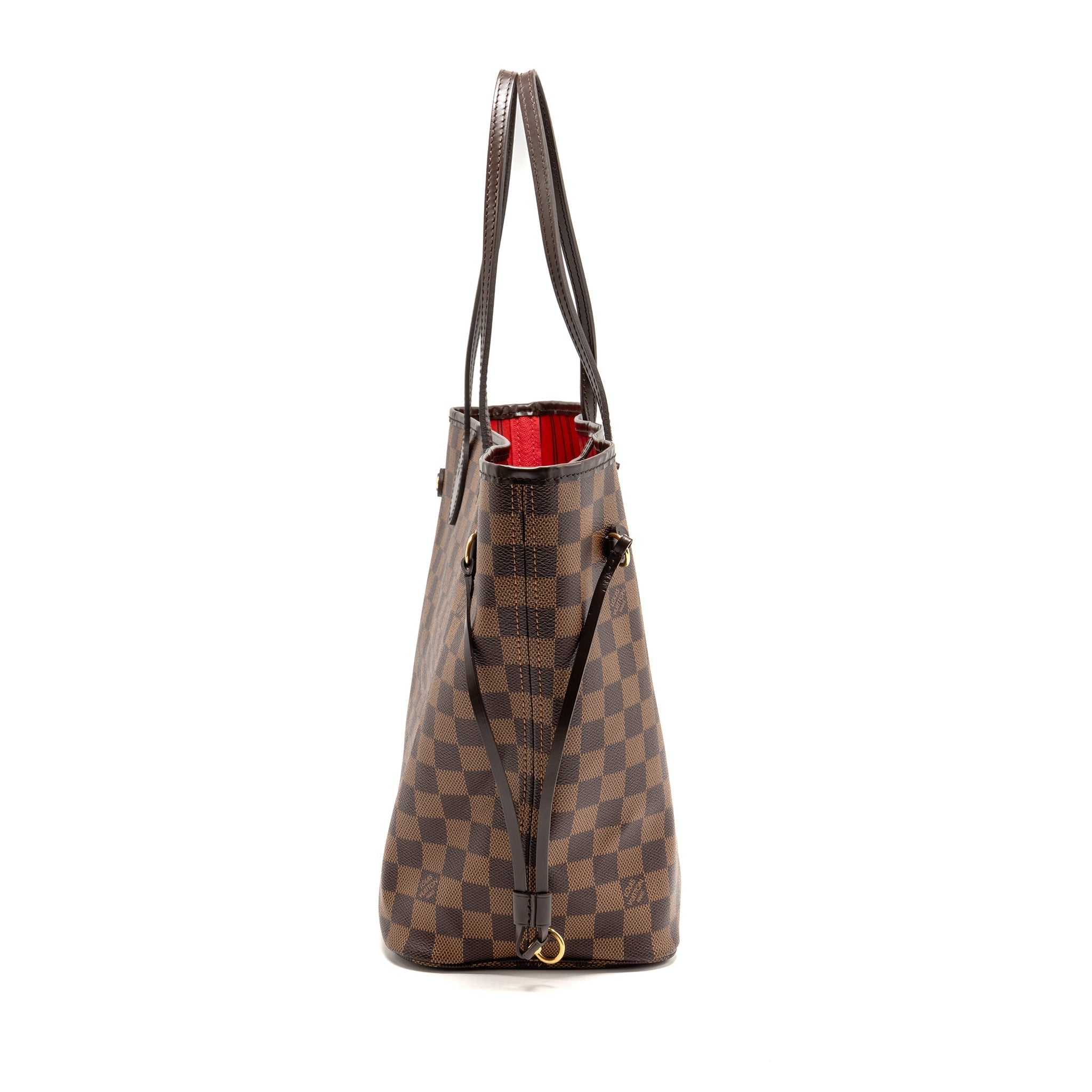 LOUIS VUITTON NEVERFULL MM DAMIER EBENE CANVAS GHW