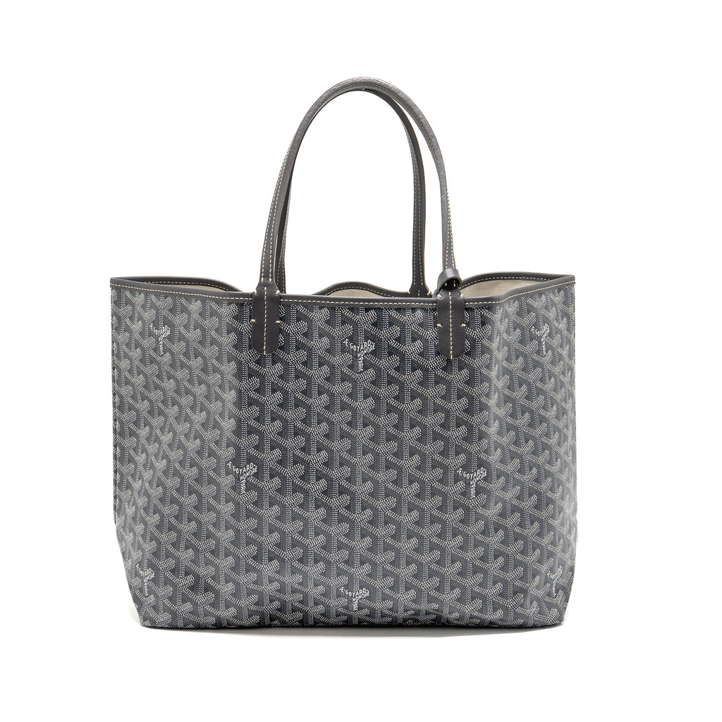 GOYARD SAINT LOUIS PM TOTE GOYARDLINE CANVAS GREY SHW