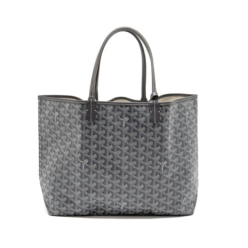 GOYARD SAINT LOUIS PM TOTE GOYARDLINE CANVAS GREY SHW