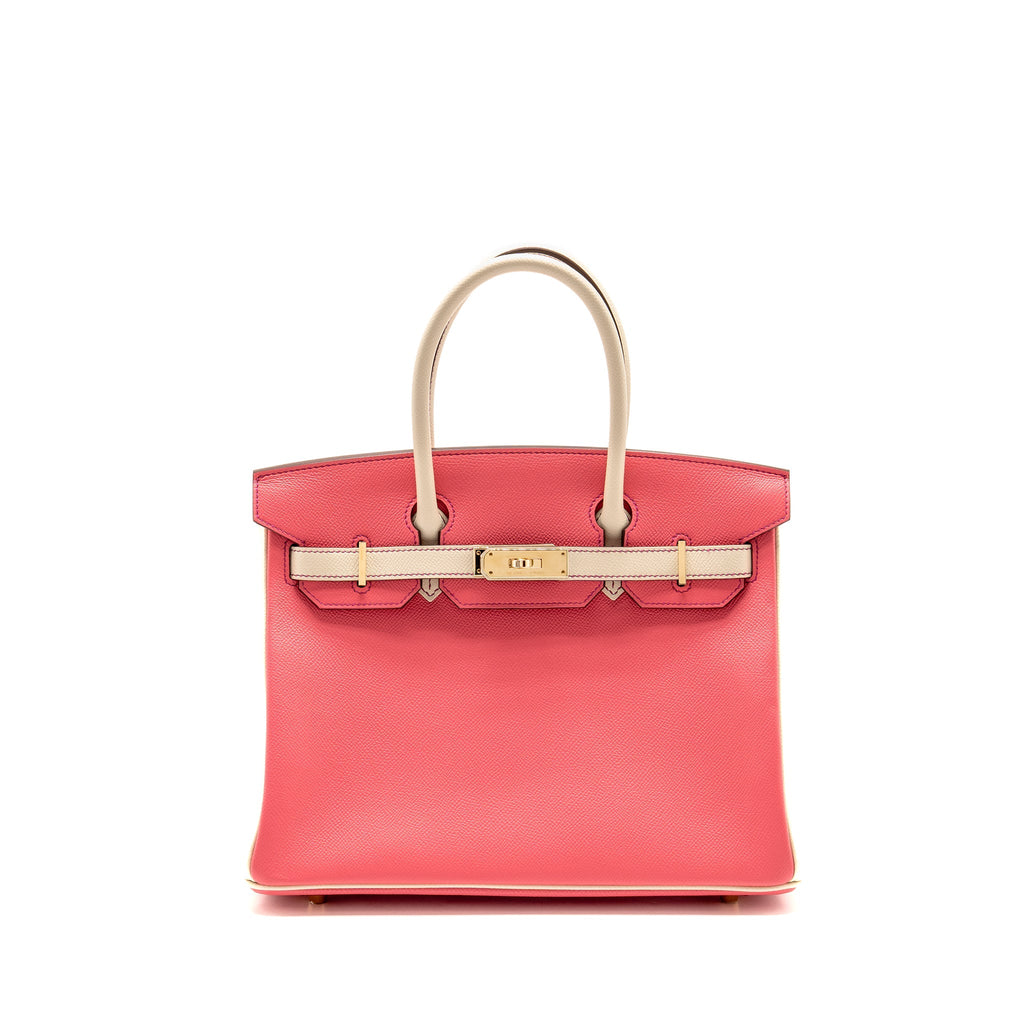 HERMES BIRKIN 30 SPECIAL ORDER EPSOM ROSE AZALEE / CRAIE LGHW