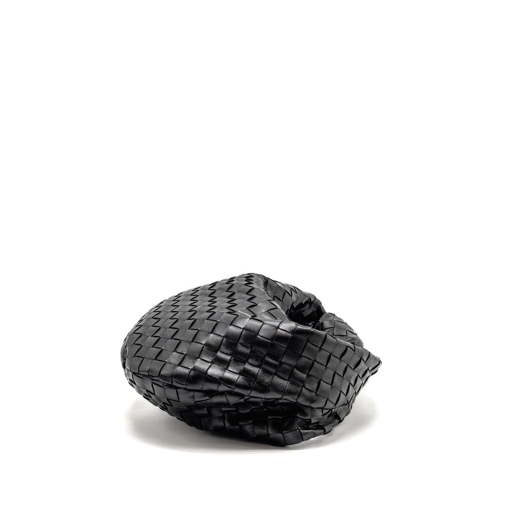 BOTTEGA VENETA SMALL JODIE INTRECCIATO LEATHER BLACK SHW