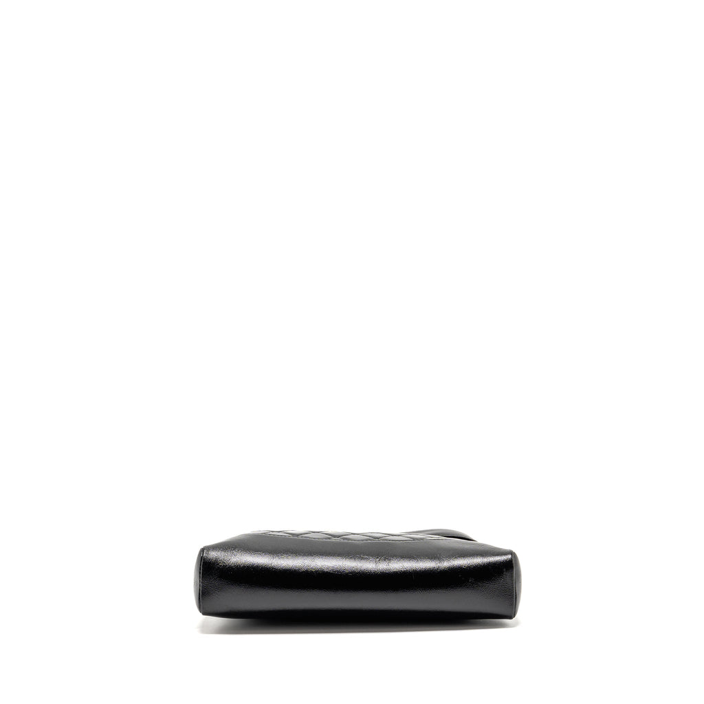 CHANEL MINI 31 BAG SHINY LAMBSKIN BLACK LGHW (MICROCHIP)