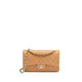 CHANEL MEDIUM CLASSIC DOUBLE FLAP BAG CAVIAR CARAMEL LGHW(MICROCHIP)