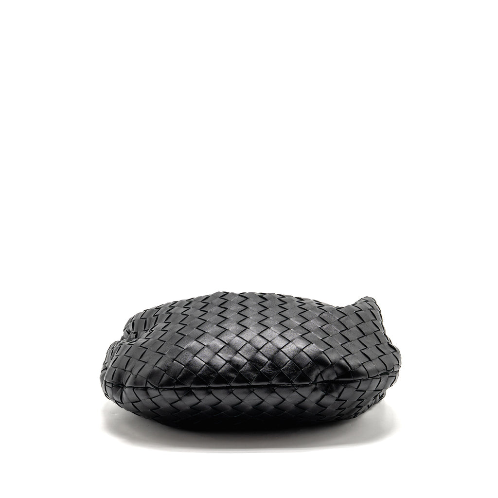 BOTTEGA VENETA SMALL JODIE INTRECCIATO LEATHER BLACK SHW