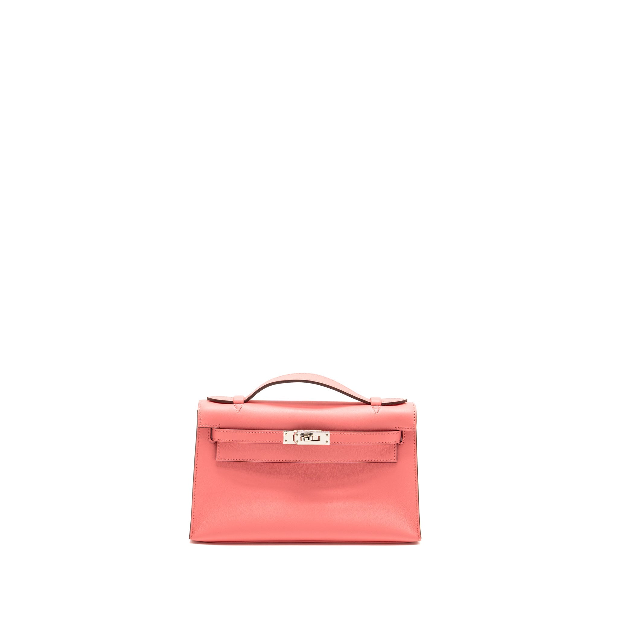 HERMES KELLY POCHETTE SWIFT K4 ROSE ETE SHW