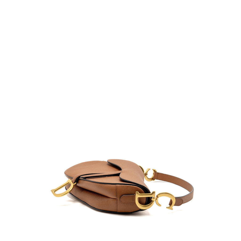 DIOR MEDIUM SADDLE BAG CALFSKIN CARAMEL GHW