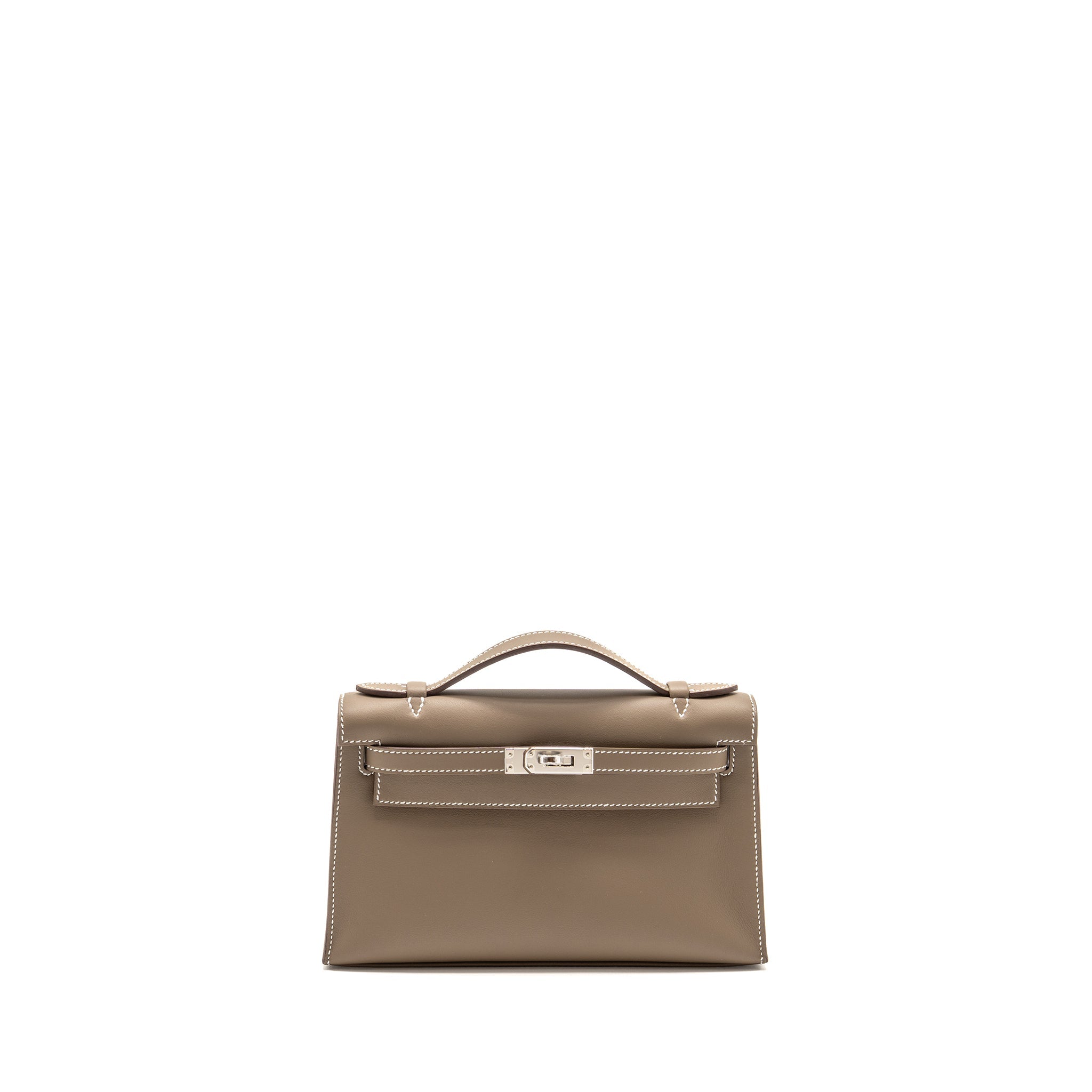 HERMES KELLY POCHETTE SWIFT ETOUPE SHW