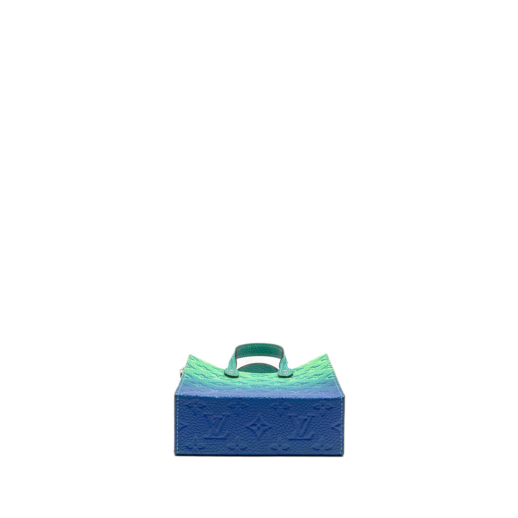 LOUIS VUITTON PETIT SAC PLAT XS VIRGIL ABLOH TAURILLON ILLUSION BLUE/GREEN SHW