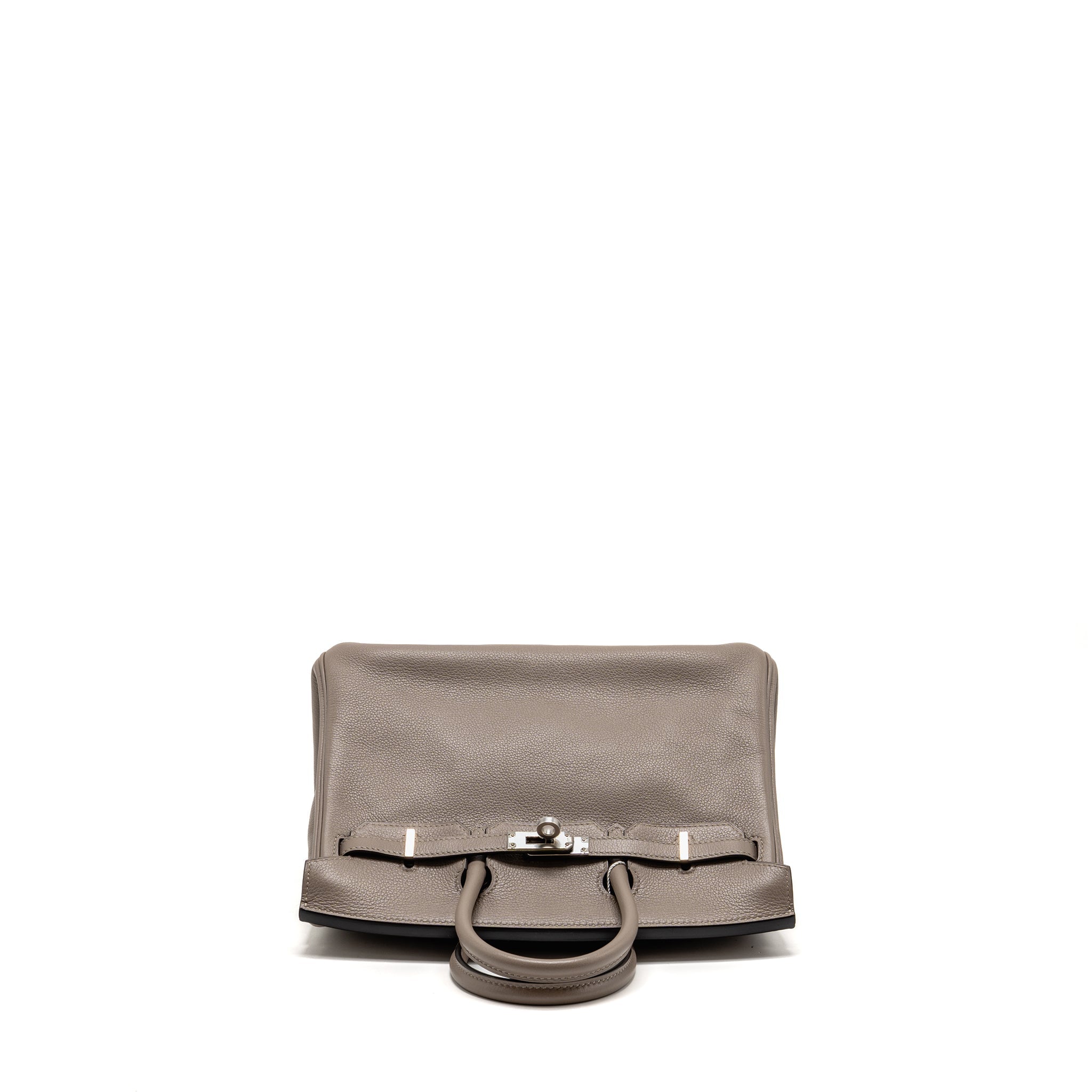 HERMES BIRKIN 25 TAURILLON NOVILLO M8 GRIS ASPHALTE SHW