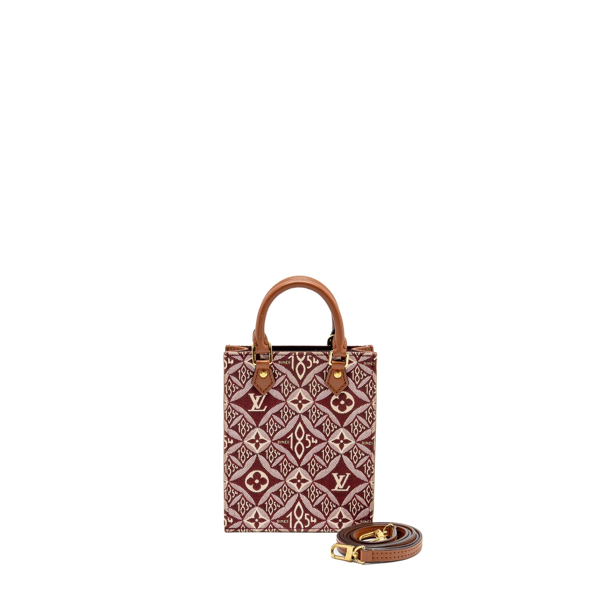 LOUIS VUITTON PETIT SAC PLAT SINCE 1854 CANVAS RED / MULTICOLOUR GHW