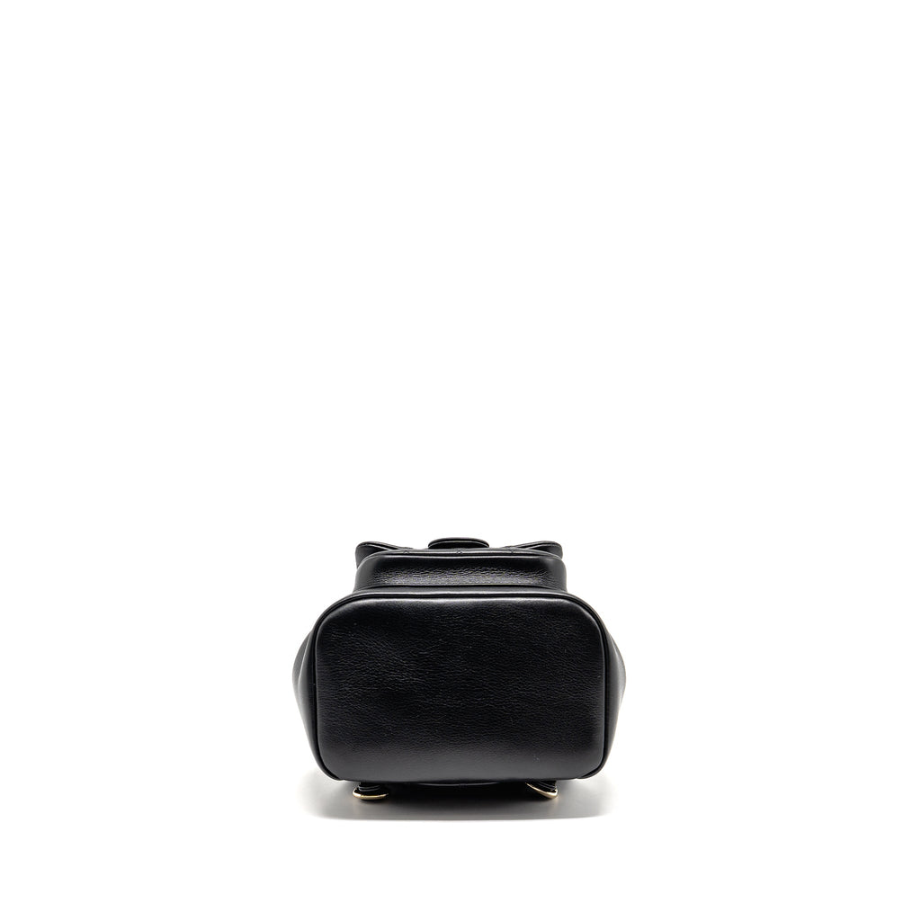 CHANEL MINI DUMA BACKPACK CALFSKIN BLACK LGHW (MICROCHIP)