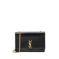 SAINT LAURENT/YSL LARGE KATE CHAIN BAG GRAINED CALFSKIN BLACK GHW