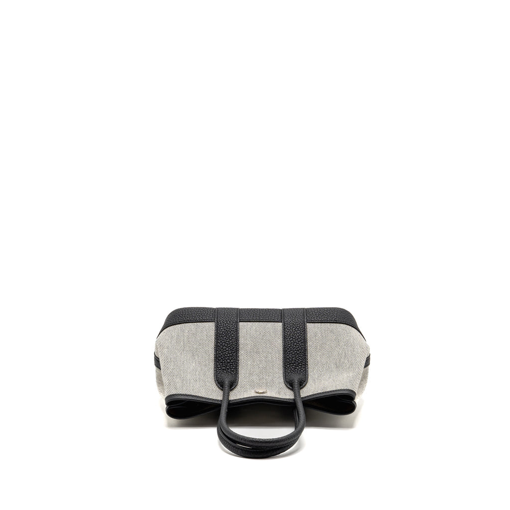 HERMES NEO GARDEN PARTY 23 CANVAS/NEGONDA ECRU/BLACK SHW