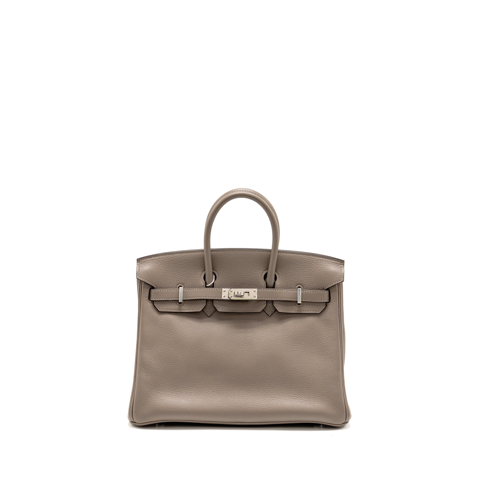 HERMES BIRKIN 25 TAURILLON NOVILLO M8 GRIS ASPHALTE SHW
