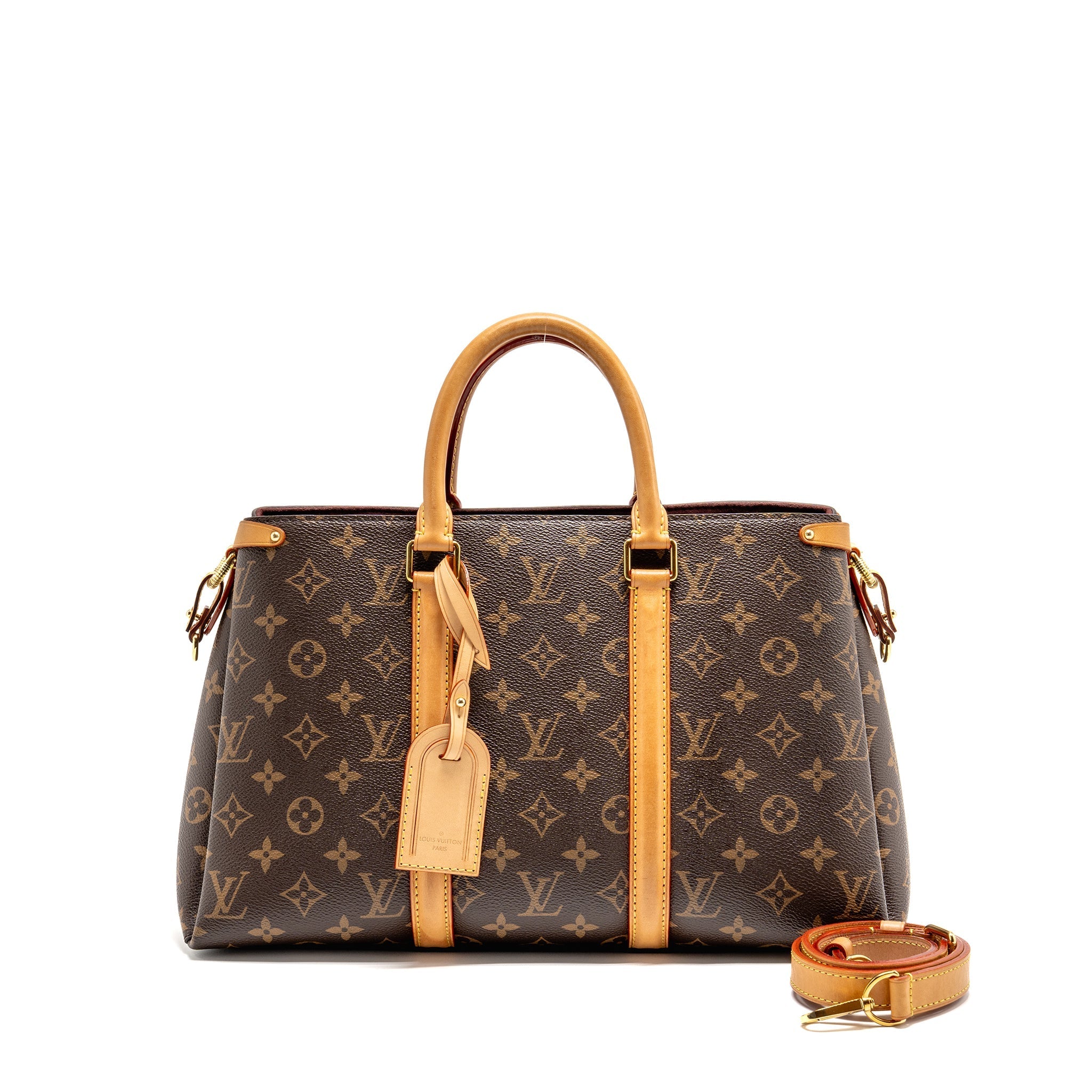 LOUIS VUITTON SOUFFLOT MM MONOGRAM CANVAS GHW
