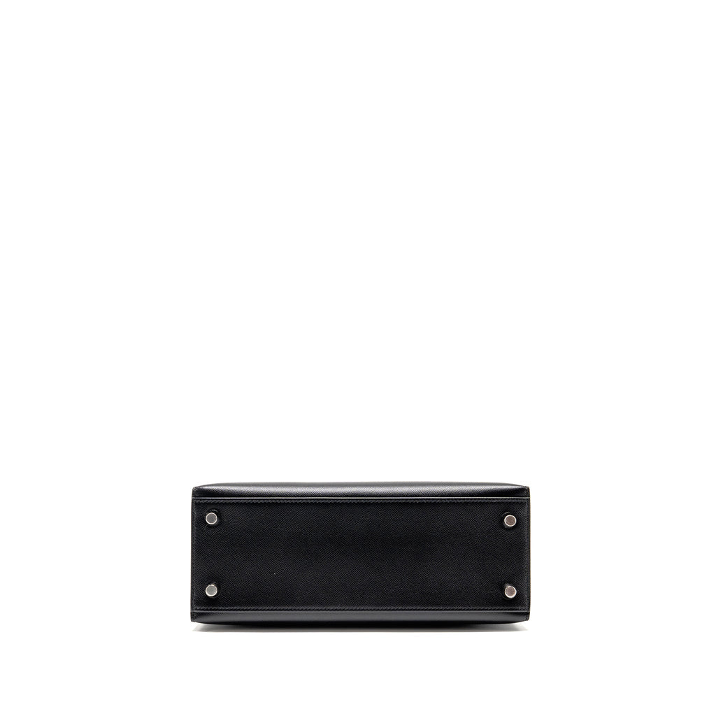 HERMES TOUCH KELLY 25 MADAME / CROCODILE NILOTICUS BLACK SHW