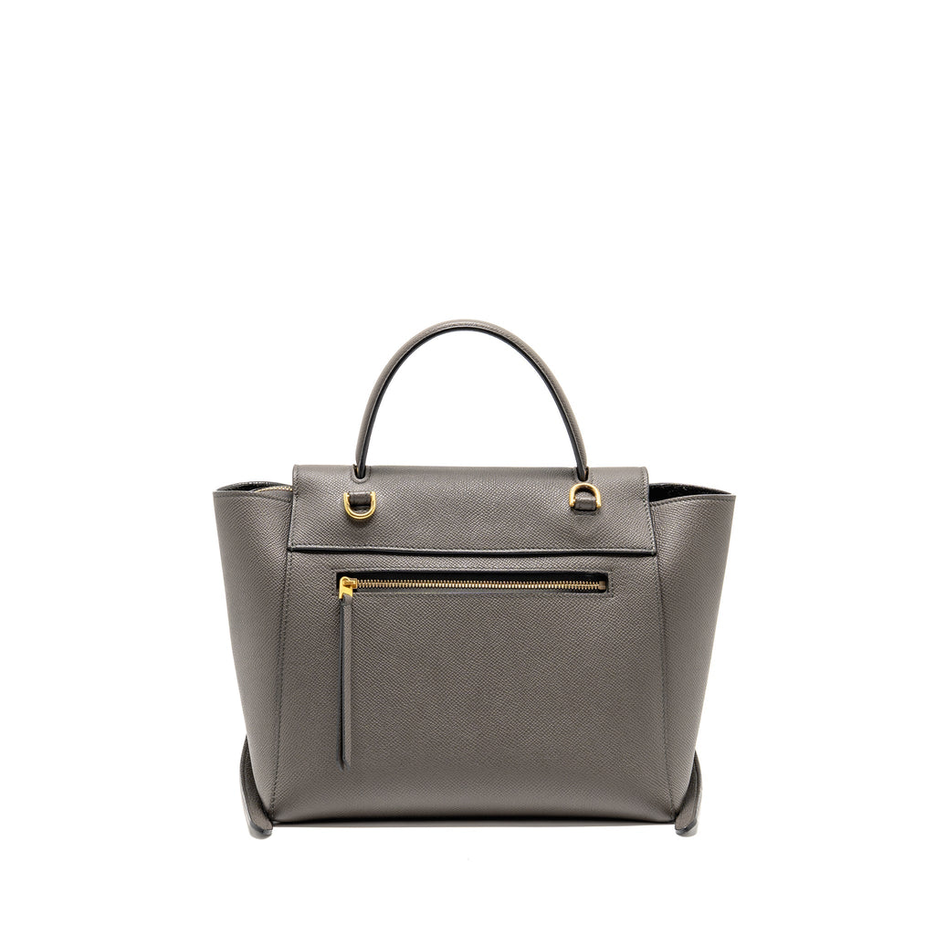 CELINE MICRO BELT BAG CALFSKIN GREY GHW