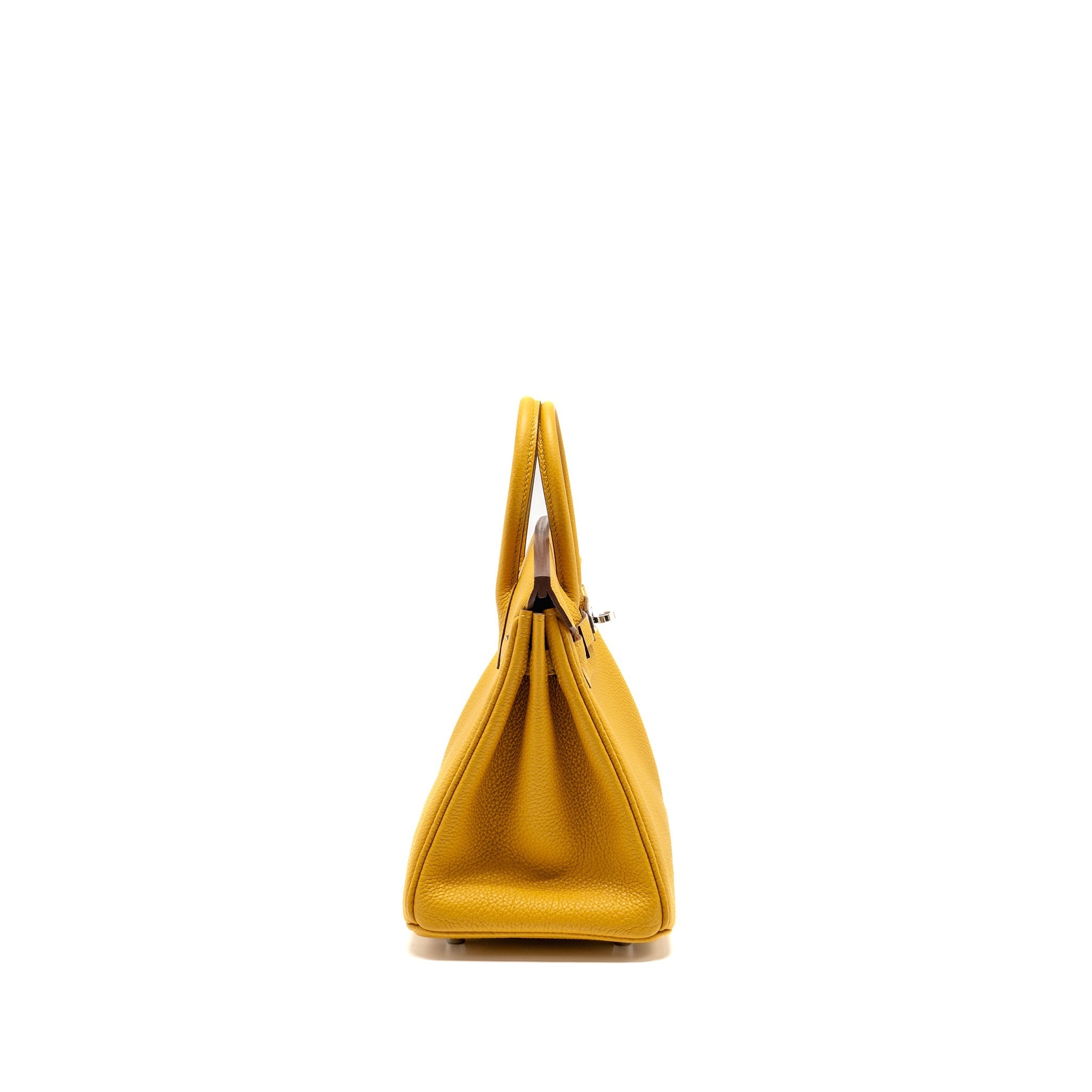 HERMES BIRKIN 25 TOGO JAUNE AMBER SHW