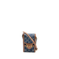 GUCCI HORSEBIT 1955 MINI BAG DENIM/CALFSKIN BLUE/BROWN GHW