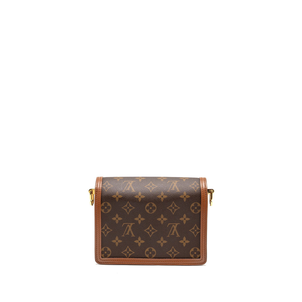 LOUIS VUITTON MINI DAUPHINE MONOGRAM REVERSE CANVAS GHW