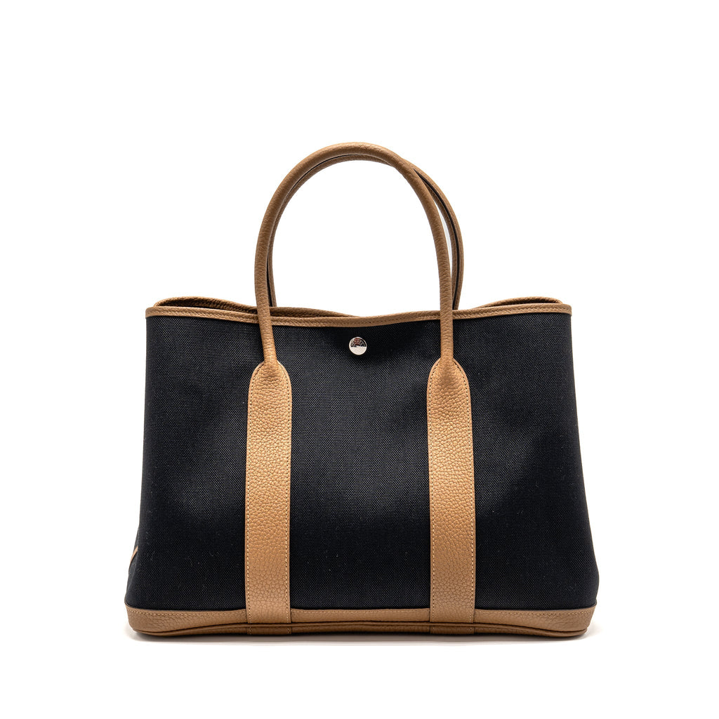 HERMES GARDEN PARTY 36 CANVAS/ NEGONDA BLACK/ ALEZAN SHW