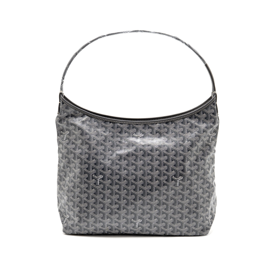 GOYARD BOHEME HOBO BAG PM GOYARDINE CANVAS GRIS SHW